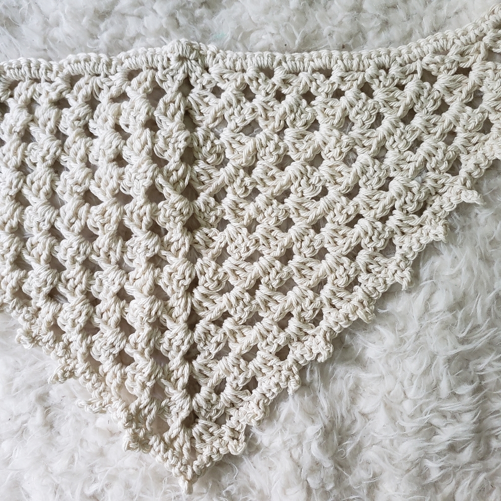 🆕️✋️ handmade • picot hair kerchief